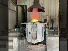 lò nóng chảy sắt với vỏ nhôm nhỏ gọn