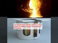 Hệ thống lò nóng chảy cảm ứng bảo trì thấp để nóng chảy đồng Công nghệ tự phát triển