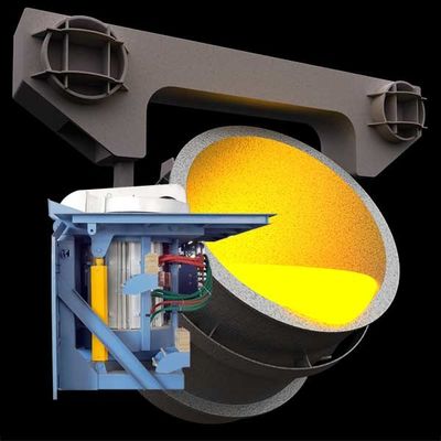 Lò nóng chảy kim loại tần số trung bình Hệ thống lò cảm ứng công nghiệp Tiết kiệm năng lượng