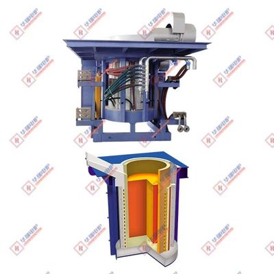 Hệ thống lò nóng chảy cảm ứng nhựa mịn tiết kiệm năng lượng