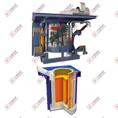 Nho nóng chảy nhanh Độ bền cao lò cảm ứng Thời gian nóng chảy ngắn
