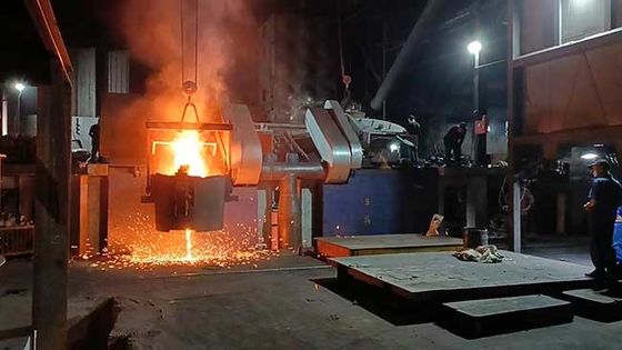 Độ tin cậy lò nóng chảy cảm ứng Tiết kiệm năng lượng Điện sắt nóng chảy với an toàn
