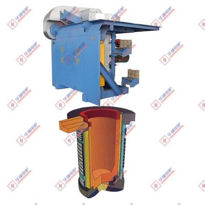 Cốc nóng chảy sắt cảm ứng Tiết kiệm năng lượng Tần số trung bình Độ bền cao