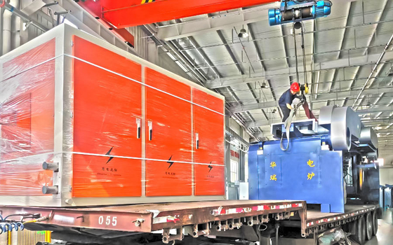 Lò nung chảy tần số trung bình vận hành 380V với hiệu quả tiết kiệm năng lượng
